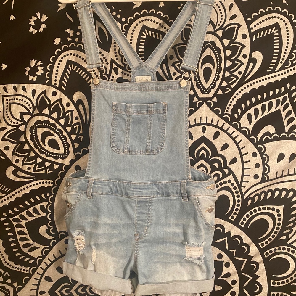 Jean Short Overalls